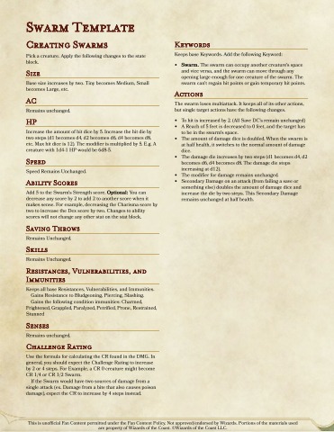 Swarm Template _ GM Binder - goroiamanuci Flip PDF | AnyFlip