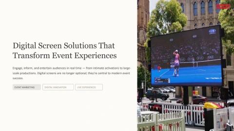 Digital Screen Solutions That Transform Event Experiences - info ...