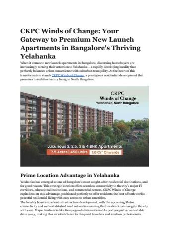 CKPC Winds of Change_ Your Gateway to Premium New Launch Apartments in