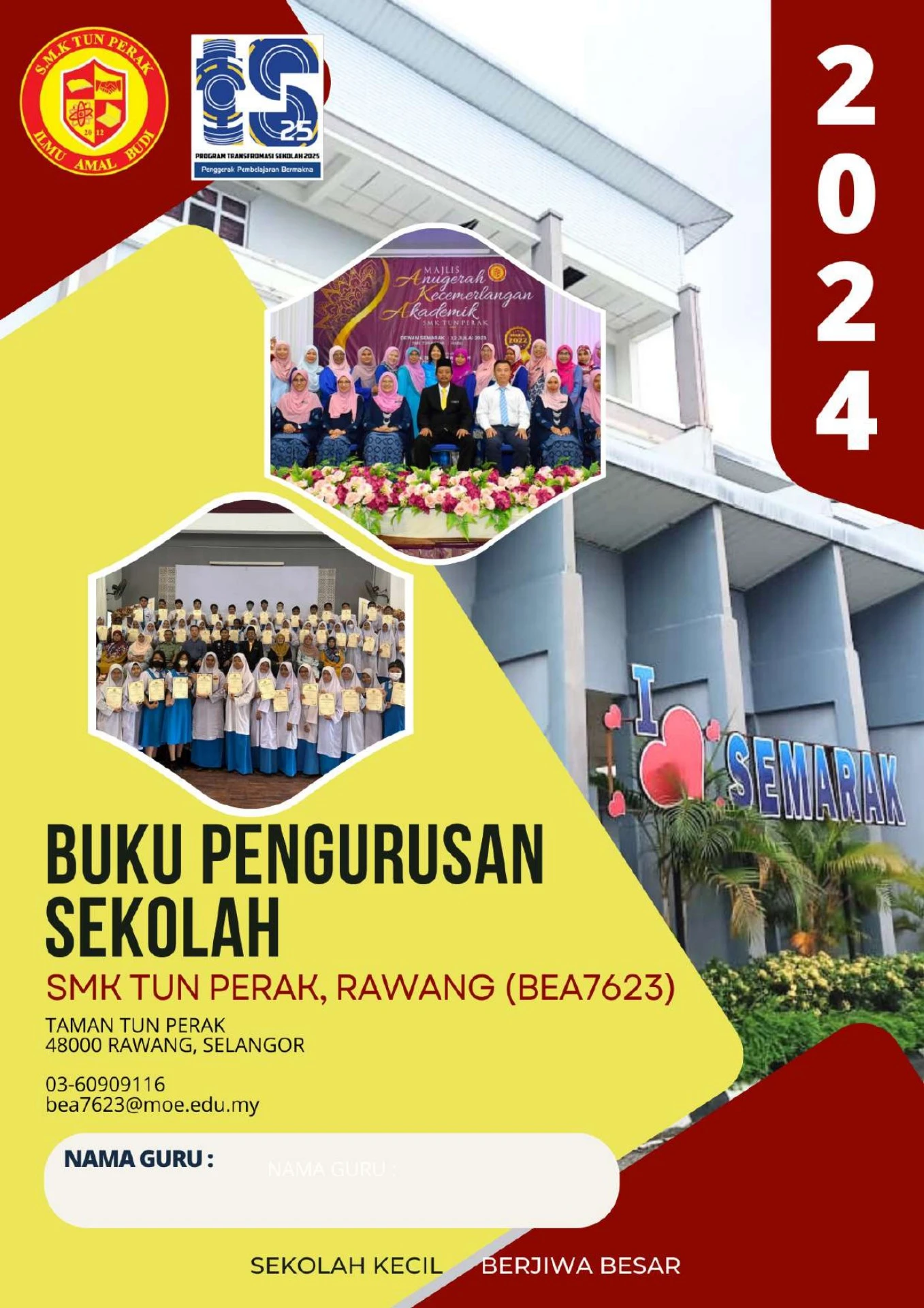 Smkdim BUKU PENGURUSAN SEKOLAH SMK TUN PERAK 2024/2025