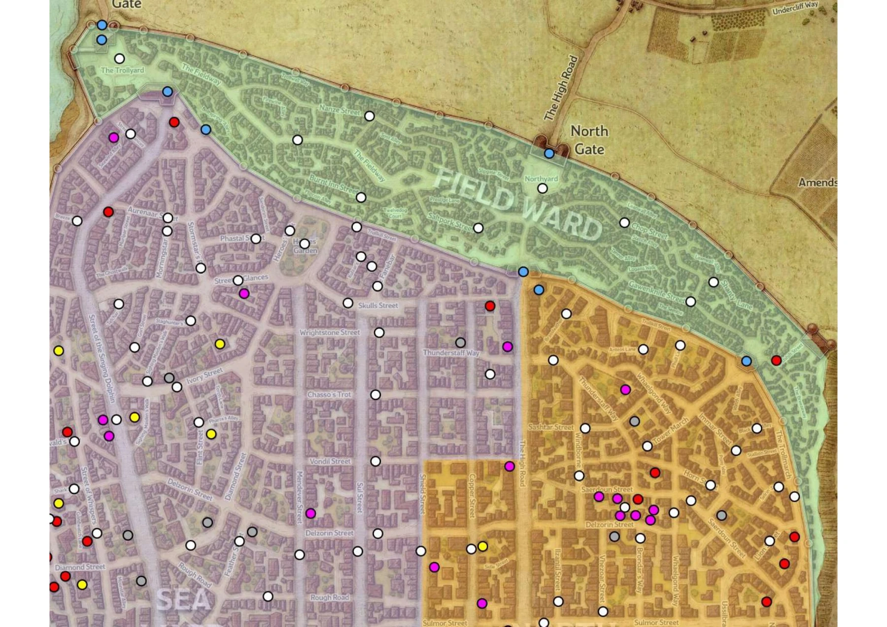 Waterdeep Map Winters Splendor Waterdeep