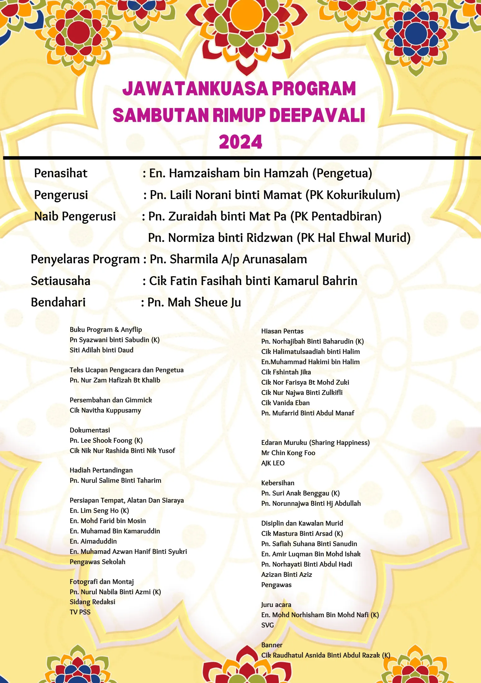 Program Rimup BUKU PROGRAM RIMUP DEEPAVALI 2024