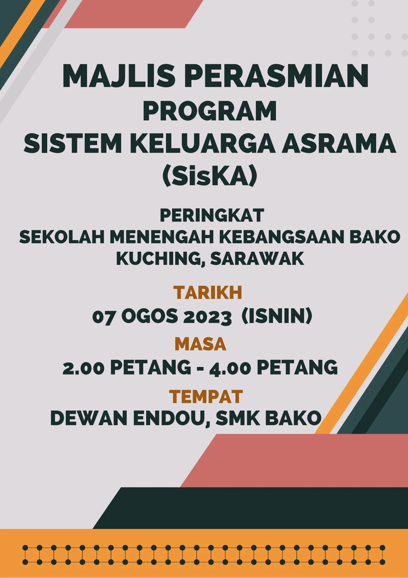 BUKU PROGRAM PERASMIAN SISKA