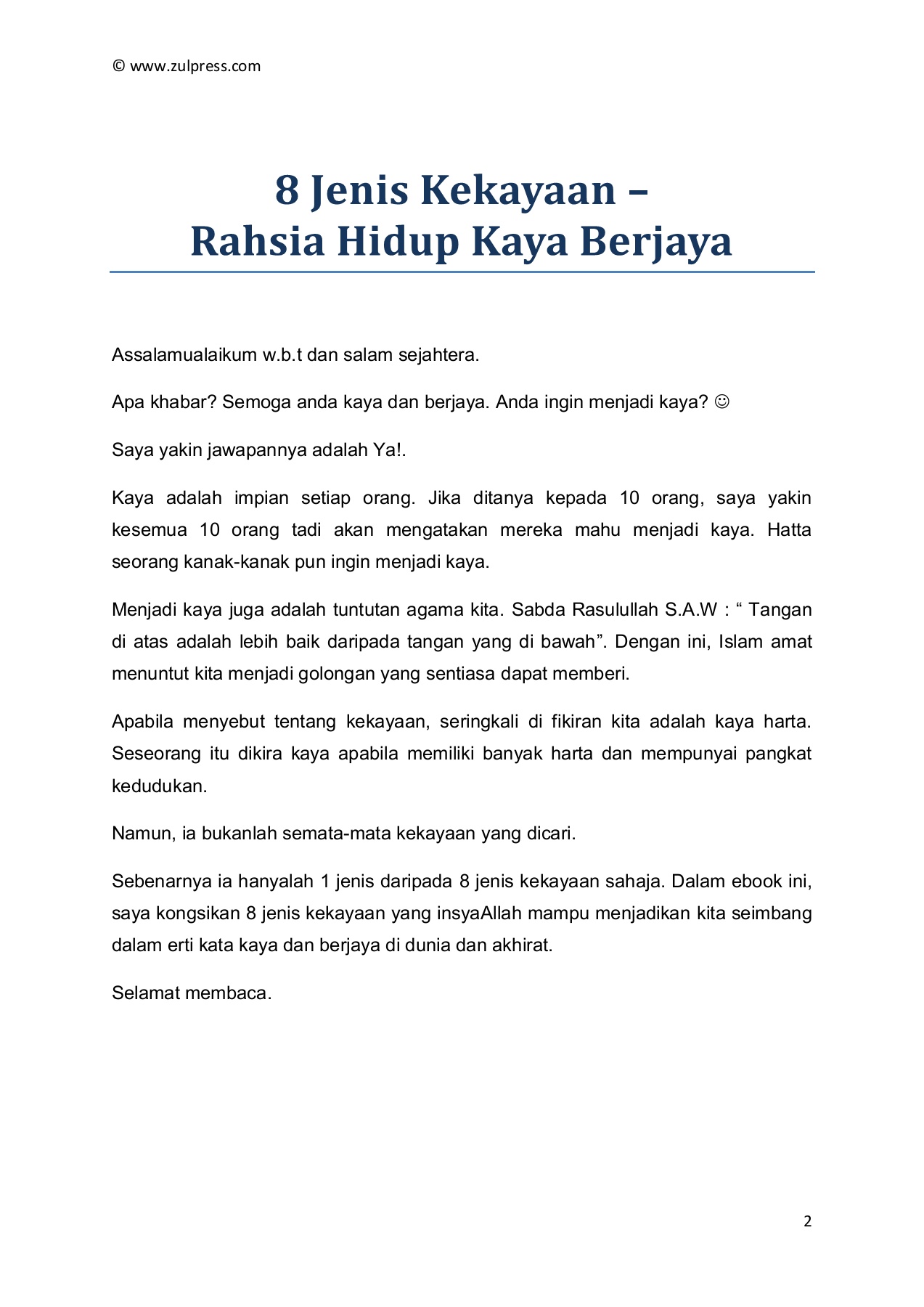 8 Jenis Kekayaan Rahsia Hidup Kaya Berjaya Flip Ebook Pages 1 17 Anyflip Anyflip