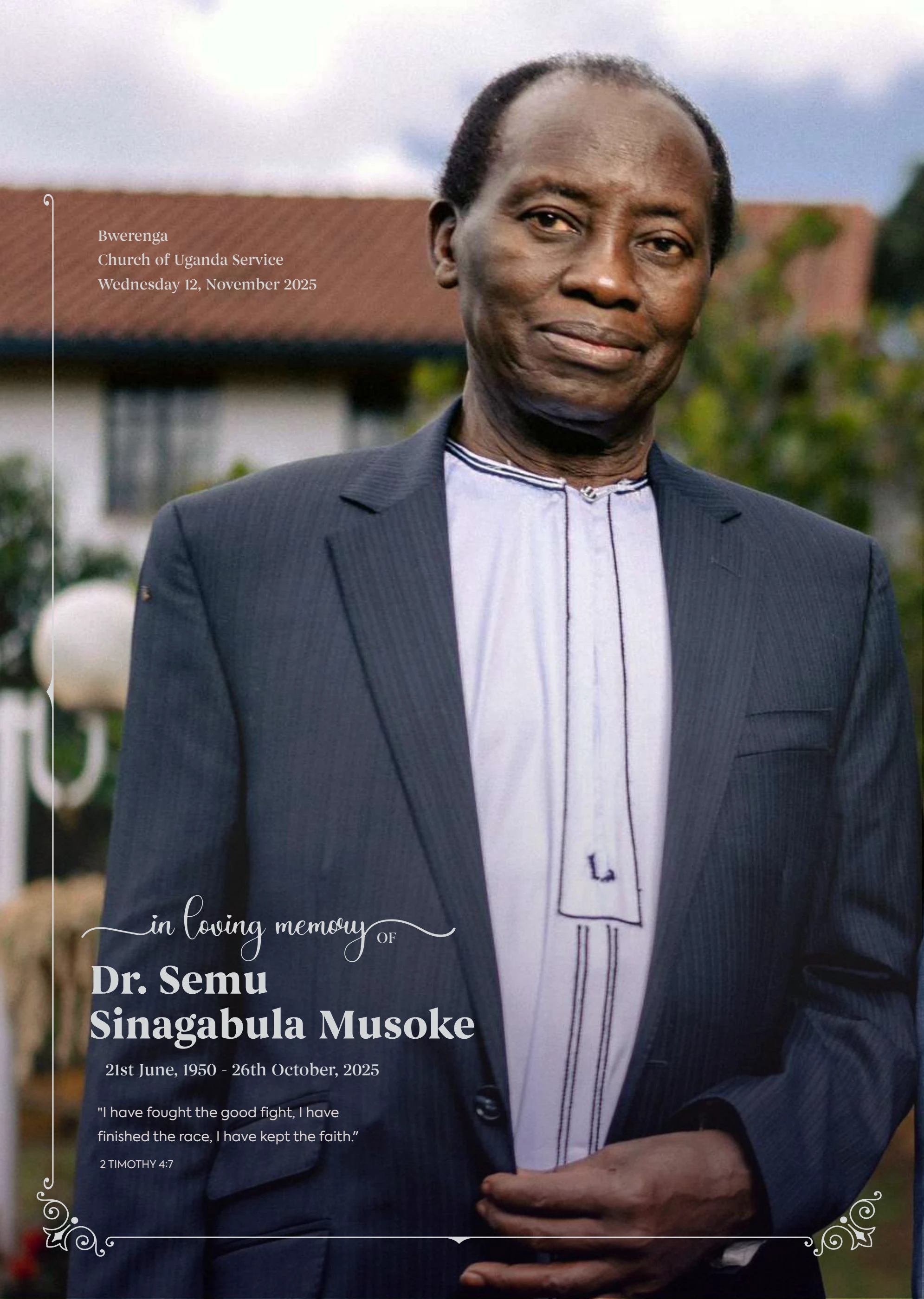 Dr. Semu Musoke_funeral service program[UG]