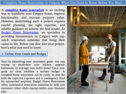 Complete Home Renovation in Calgary: What You Need to Know Before You ...