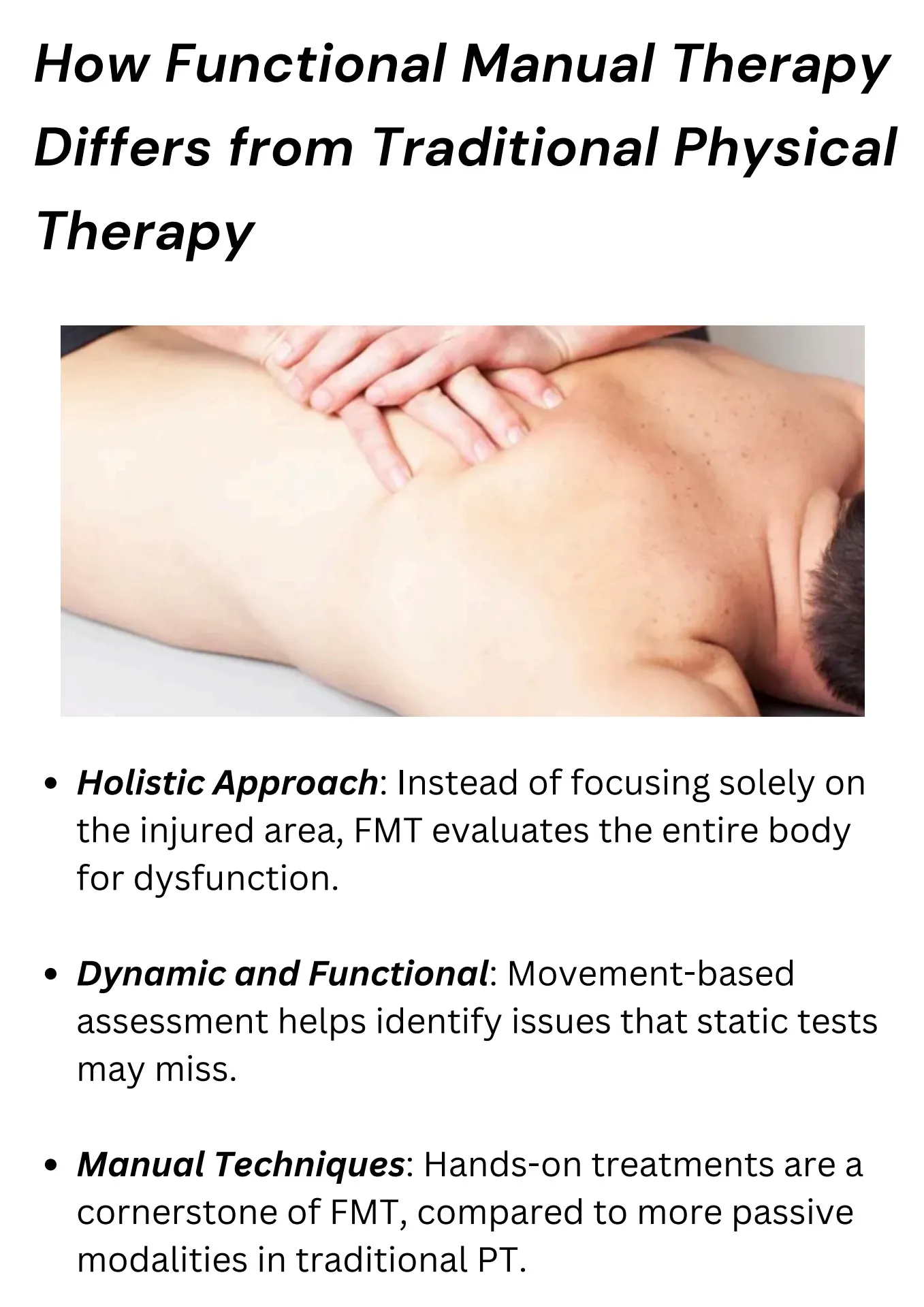 Unlocking Optimal Movement with Functional Manual Therapy