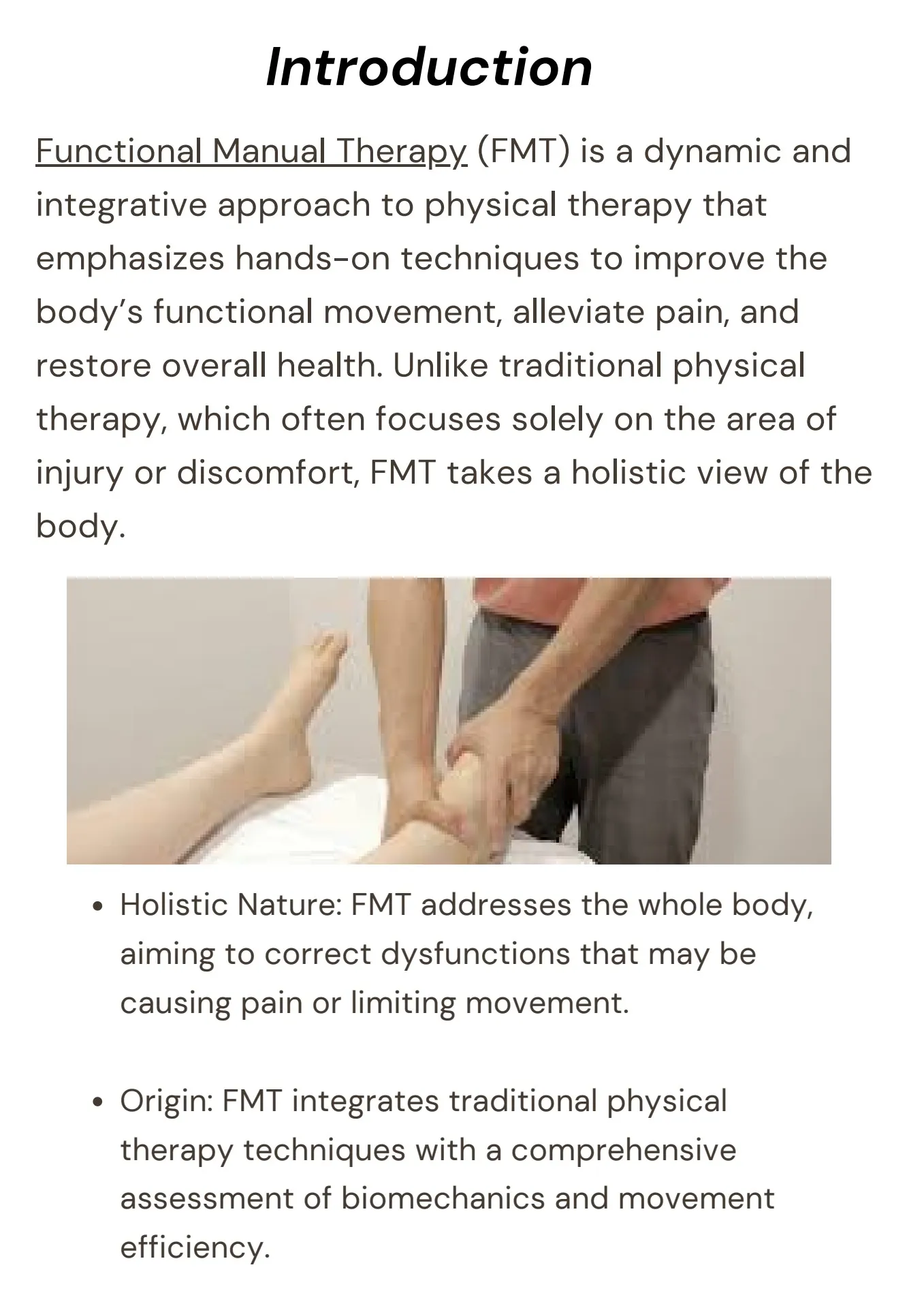 Unlocking Optimal Movement with Functional Manual Therapy
