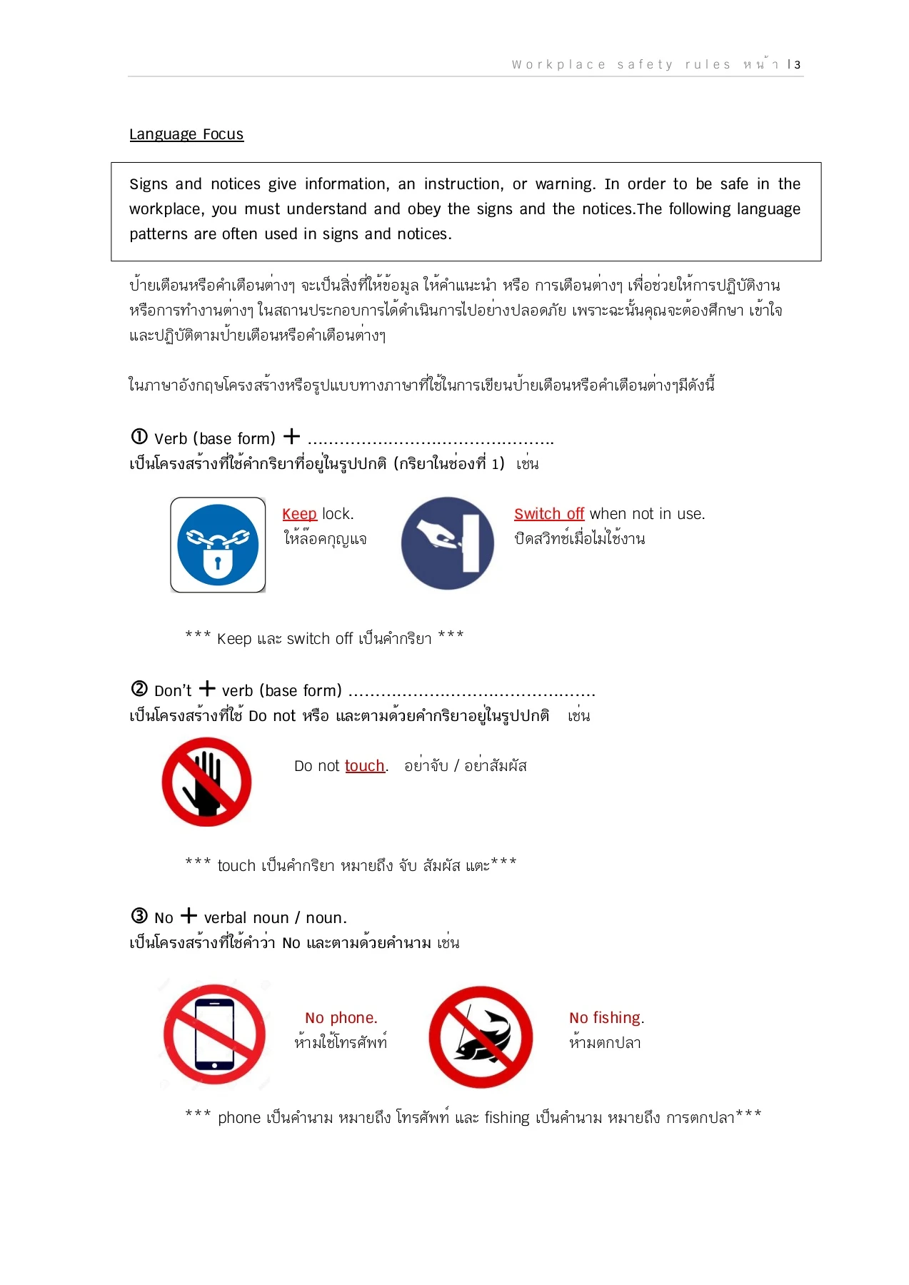 Unit 4 Signs - CE อธิบาย