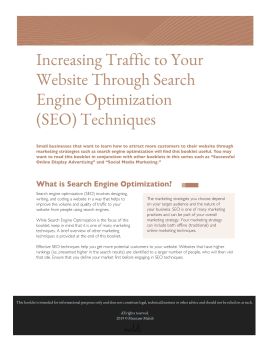 Increasing Traffic to Your Website Through Search Engine Optimization ...