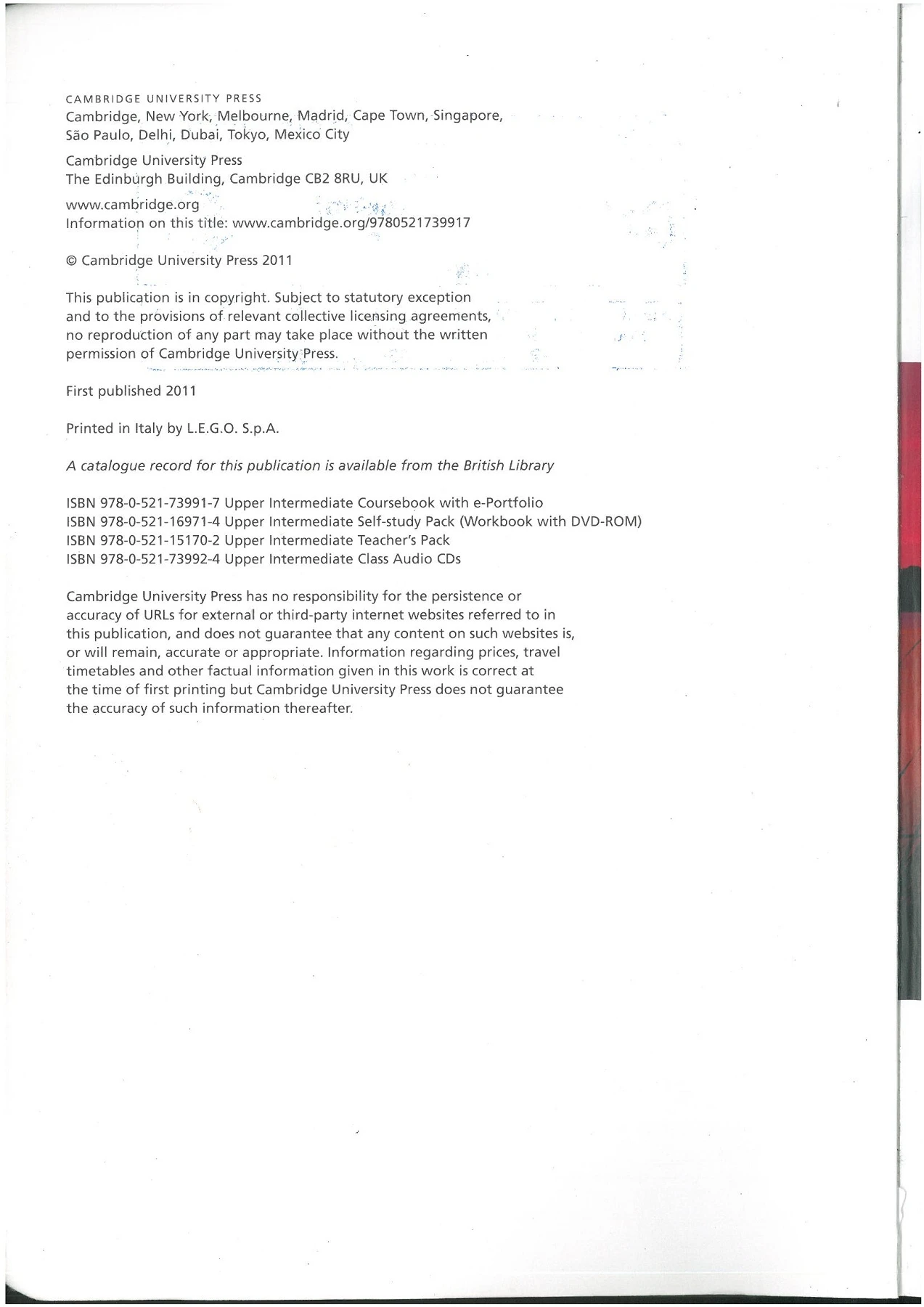 English Unlimited - Upper Intermediate B2 - Student's Book