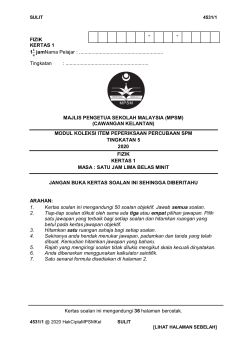 FIZIK KELANTAN K1 2020  SMK SIMANGGANG Sri Aman, Sarawak Flip PDF