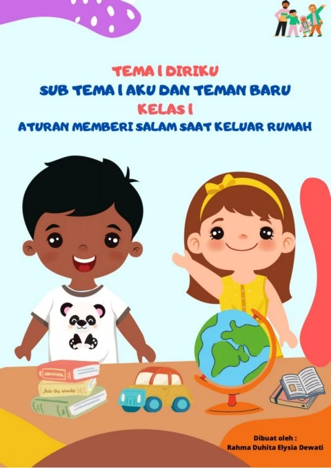 Tema 1 Diriku Sub Tema 1 Aku dan Teman Baru Materi Aturan Memberi Salam ...