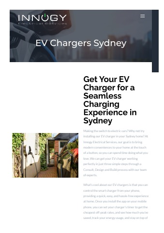 Ev chargers Sydney - Innogy Electrical Services Flip PDF | AnyFlip