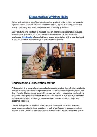 Best Dissertation Writing Services for Students