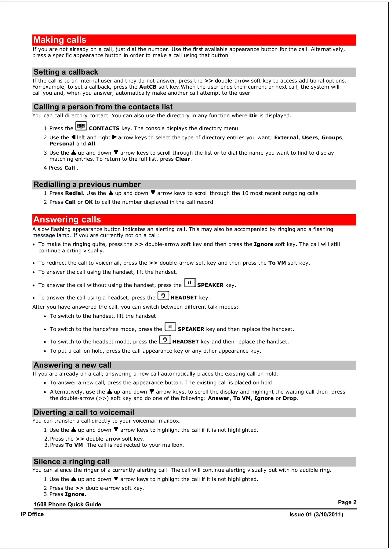 Avaya IP Office 1608 Instructions - Flip eBook Pages 1-6 | AnyFlip