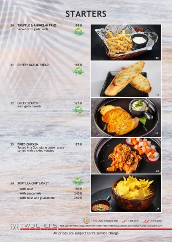 Two Chefs Dinner Menu - 2026/04/28