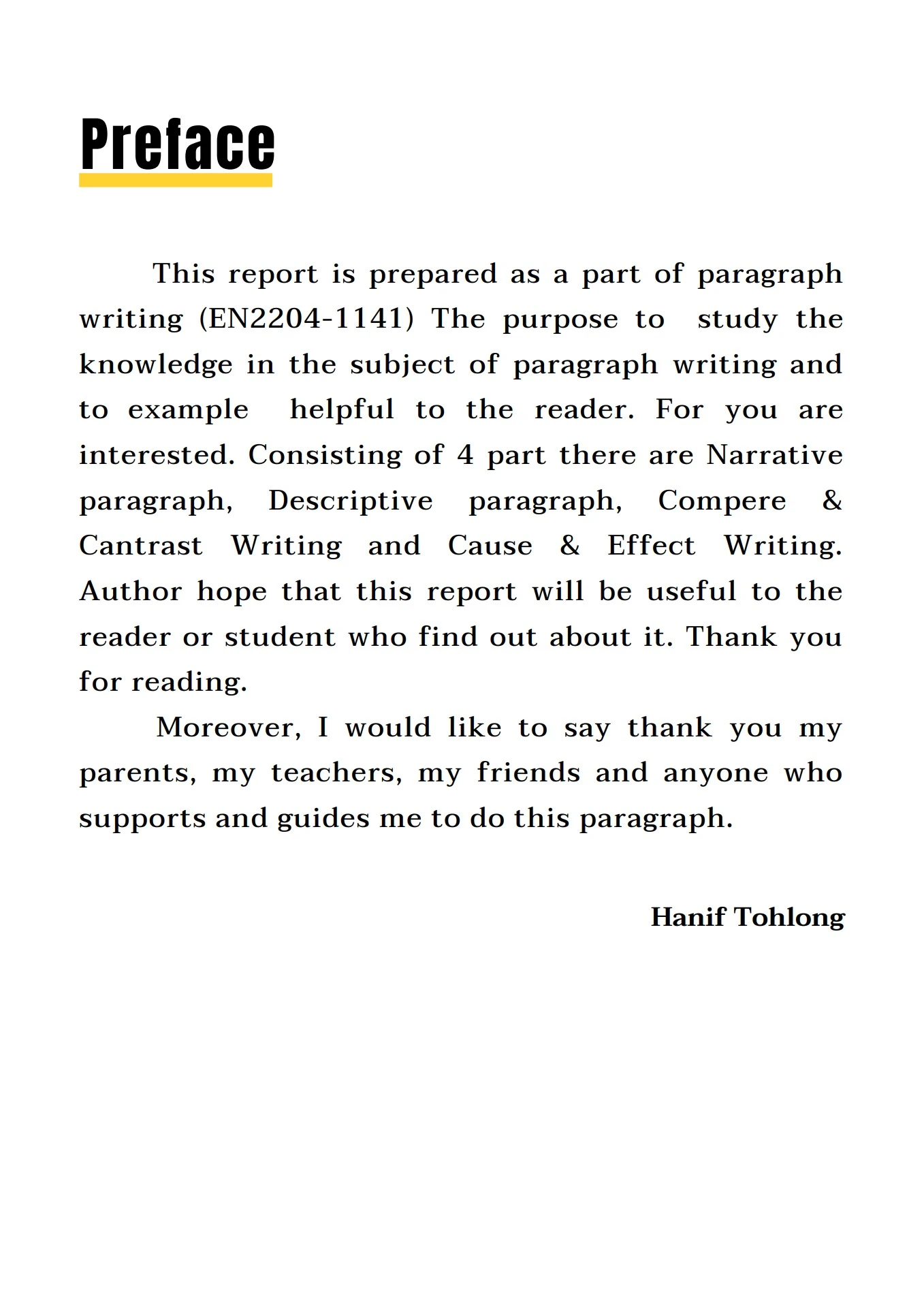 Paragraph writing 05