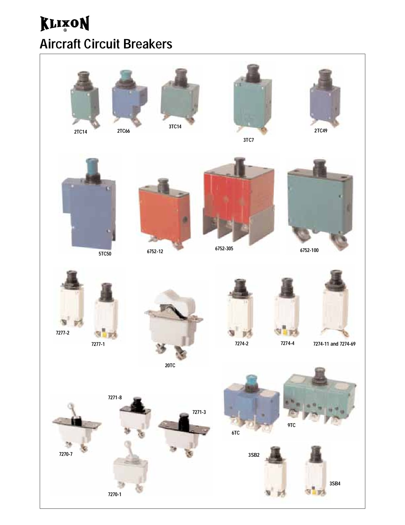 Klixon Aircraft Circuit Breaker Catalog, 43 OFF