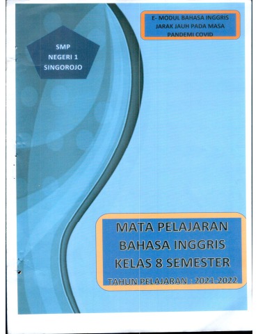 E-modul Bahasa Inggris Jarak Jauh Masa Pandemi Covid 19 - Siswanah ...