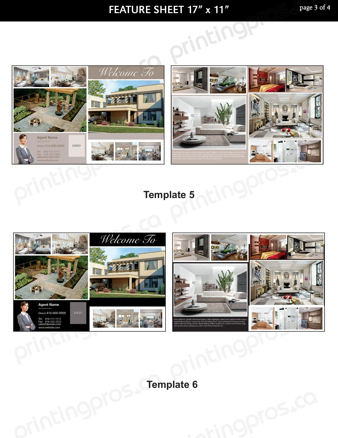 11X17feature sheet templates