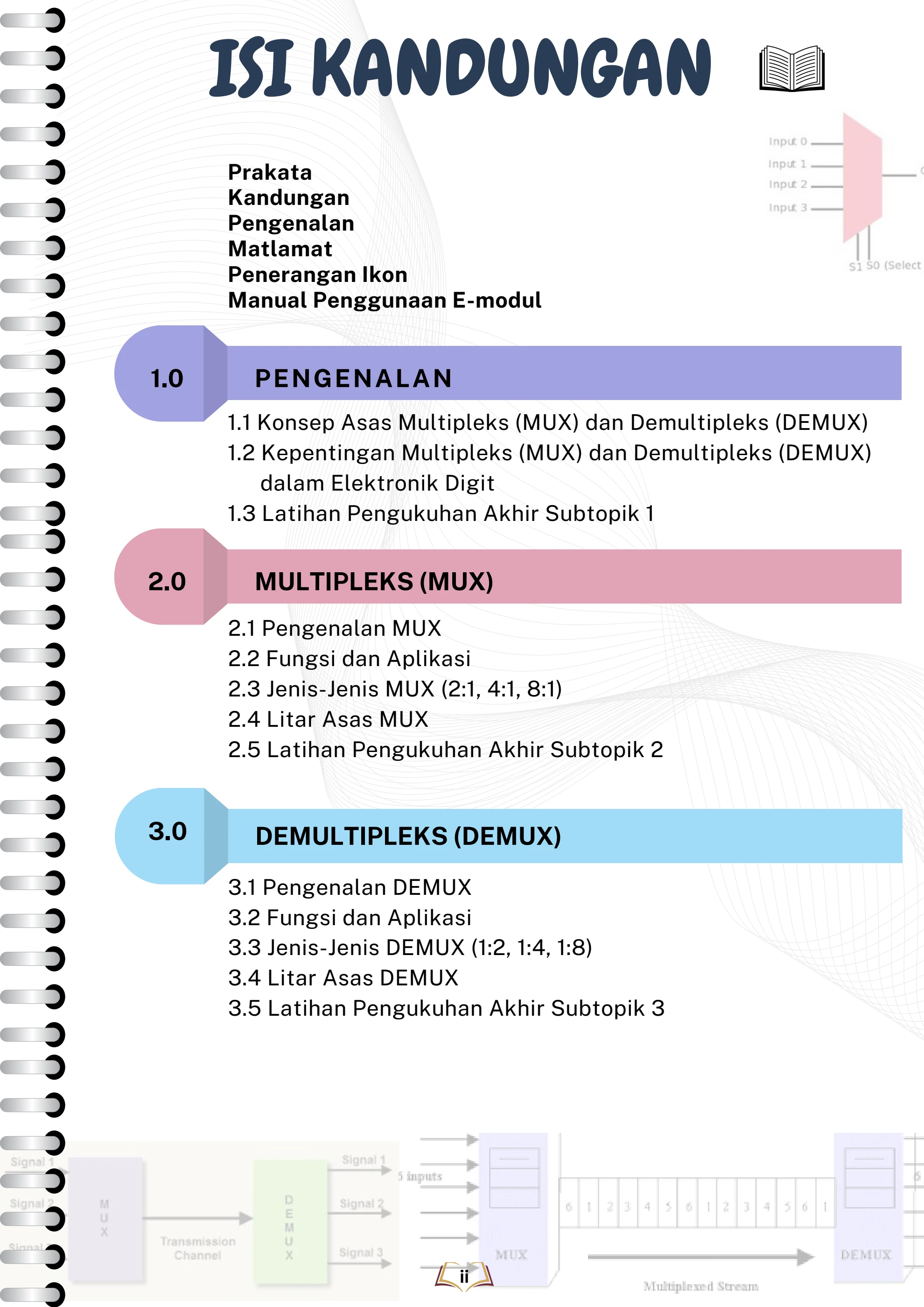 E-MODUL INTERAKTIF UNTUK TOPIK MULTIPLEKS (MUX) DAN DEMULTIPLEKS (DEMUX ...