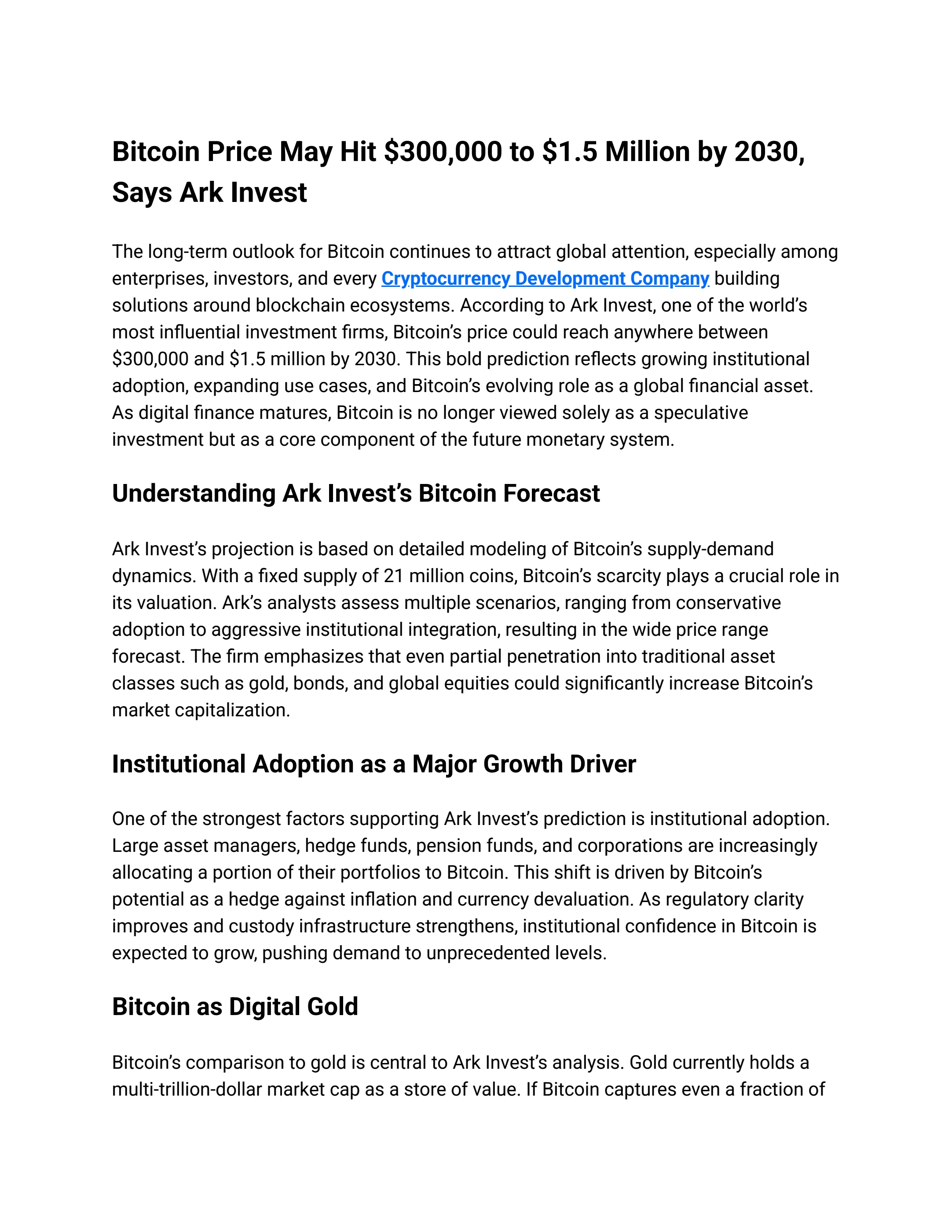 Bitcoin Price May Hit $300,000 to $1.5 Million by 2030, Says Ark Invest -  Flip eBook Pages 1-3 | AnyFlip