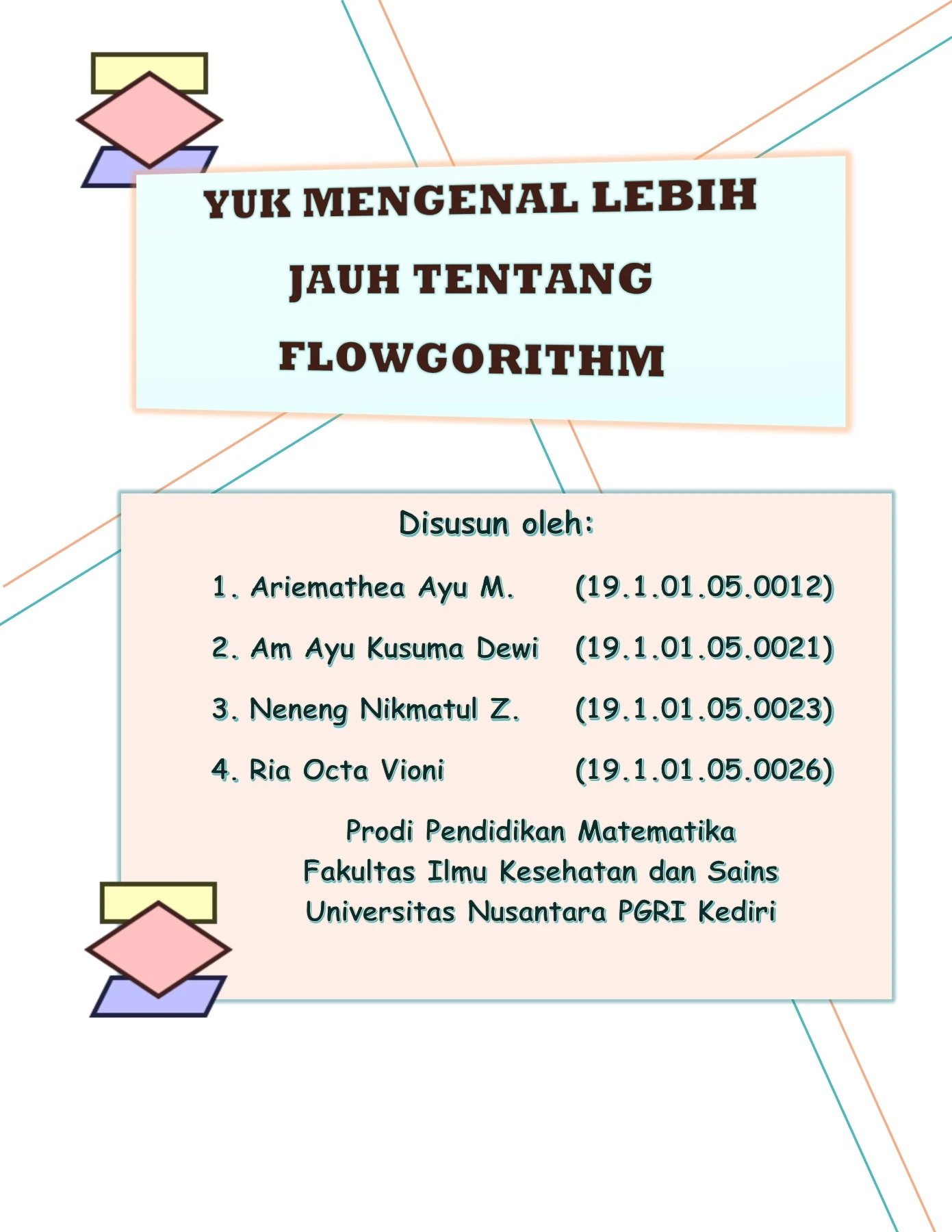 Mengenal Flowgorithm - Algoritma & Pemrograman