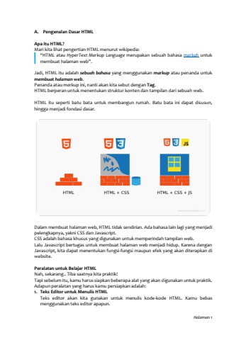 Modul 1 - HTML - mukti widodo Flip PDF | AnyFlip