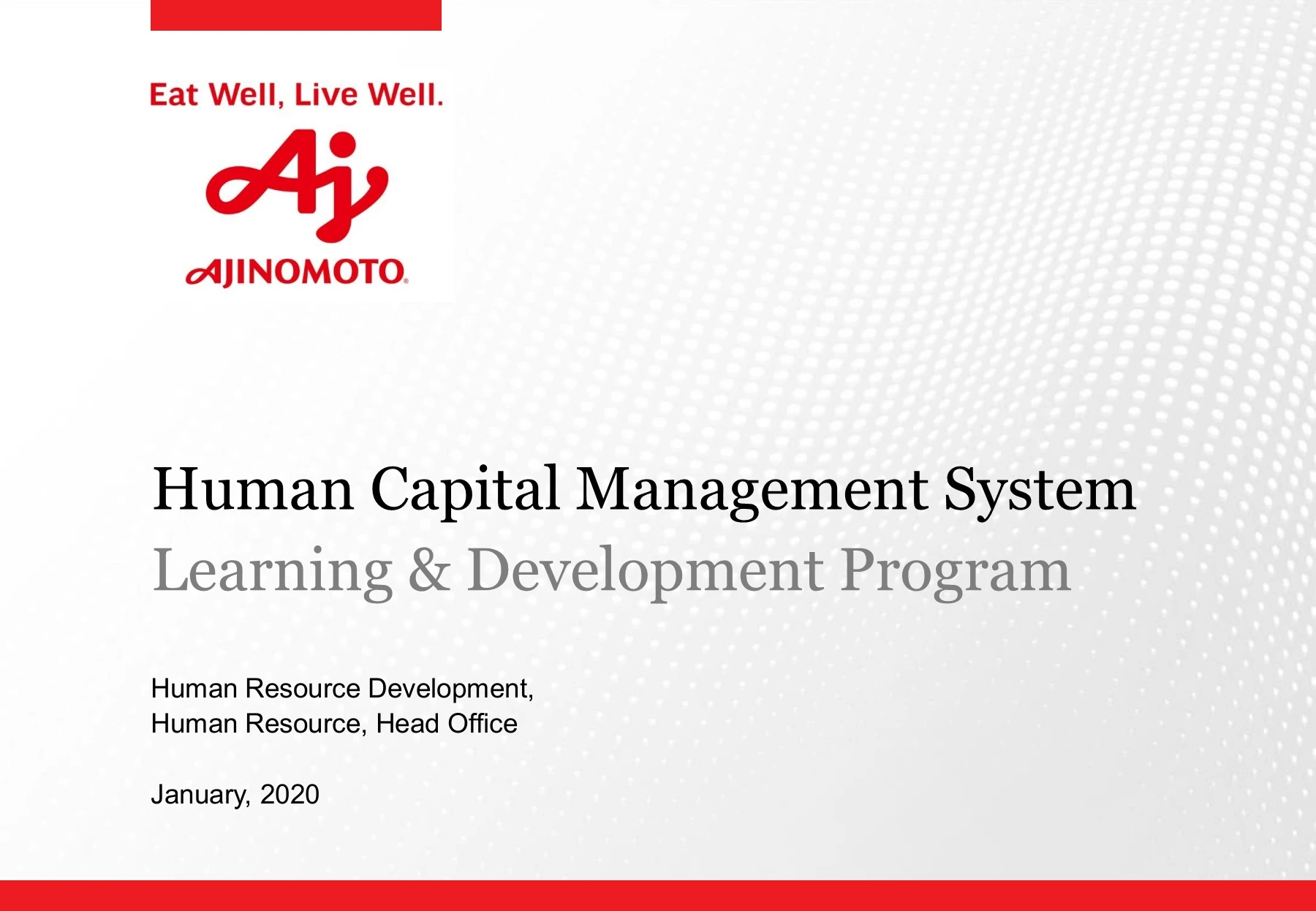 HCM Manual (Learning and Development)