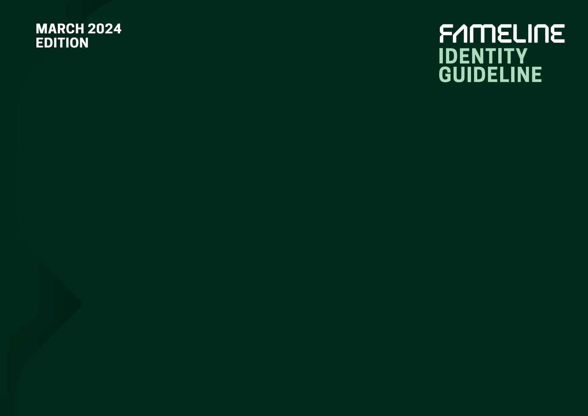 FAMELINE Identity Manual and Guideline