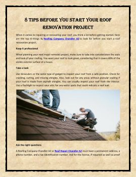 8 Tips Before you Start your Roof Renovation Project - GPS Remodeling ...