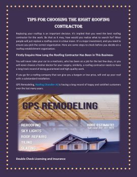 Tips for Choosing the Right Roofing Contractor - GPS Remodeling Flip ...
