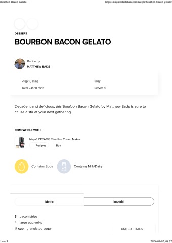 Open Smem File Ninja Creami - Bourbon Bacon Gelato
