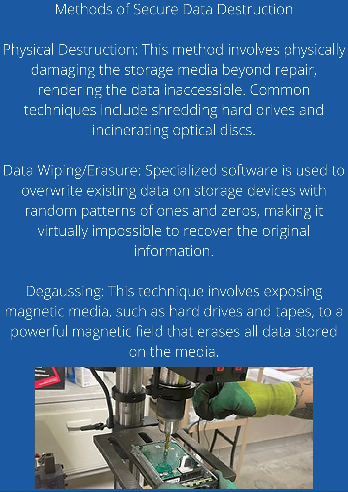 Secure Data Destruction Services - Ensuring Your Sensitive Information