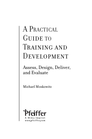 A Practical Guide to Training and Development