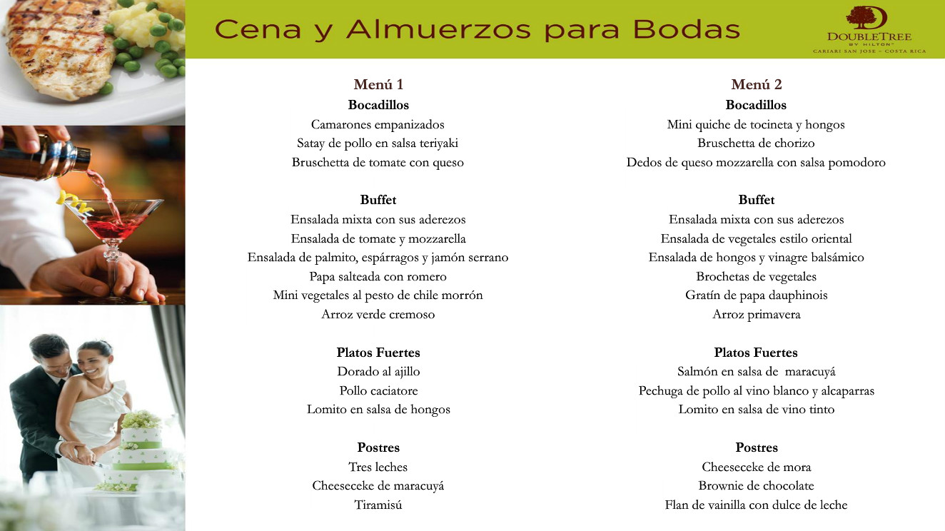 Menú de Bodas Doubletree by Hilton Cariari San José - Páginas de Flipbook  1-13 | AnyFlip, image size:1324x744