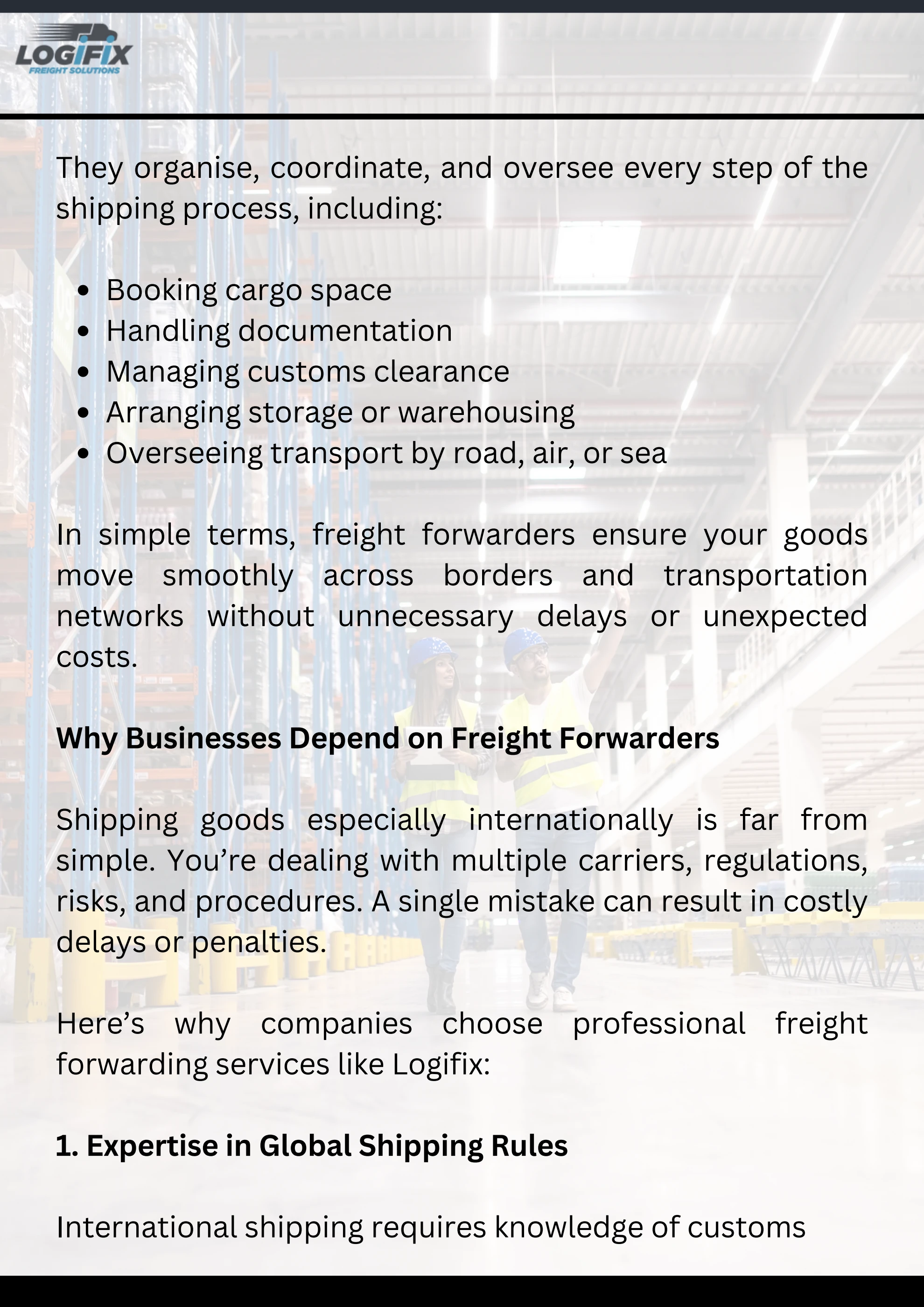 Why Choosing the Right Freight Forwarding Service Matters for Your Business