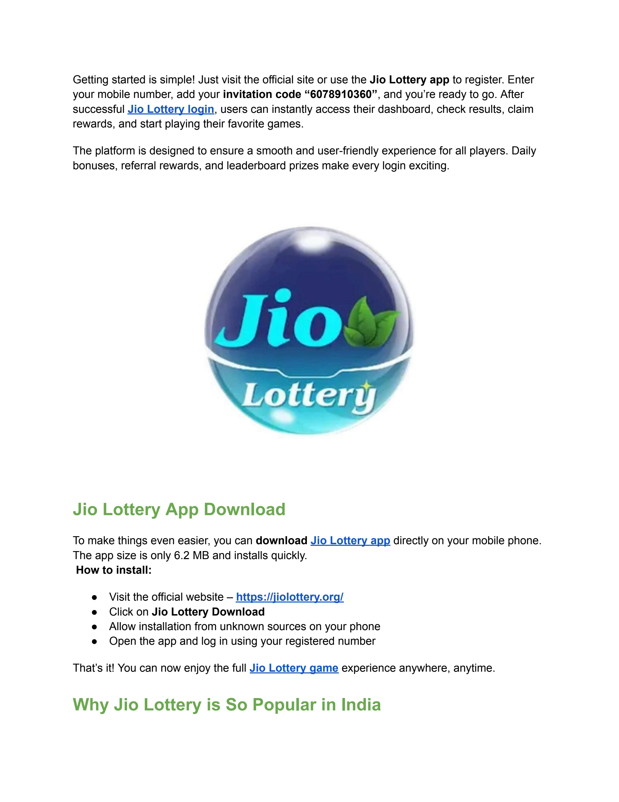 Jio Lottery Game Login – Play, Earn & Enjoy Real Rewards - Flip eBook Pages  1-3 | AnyFlip