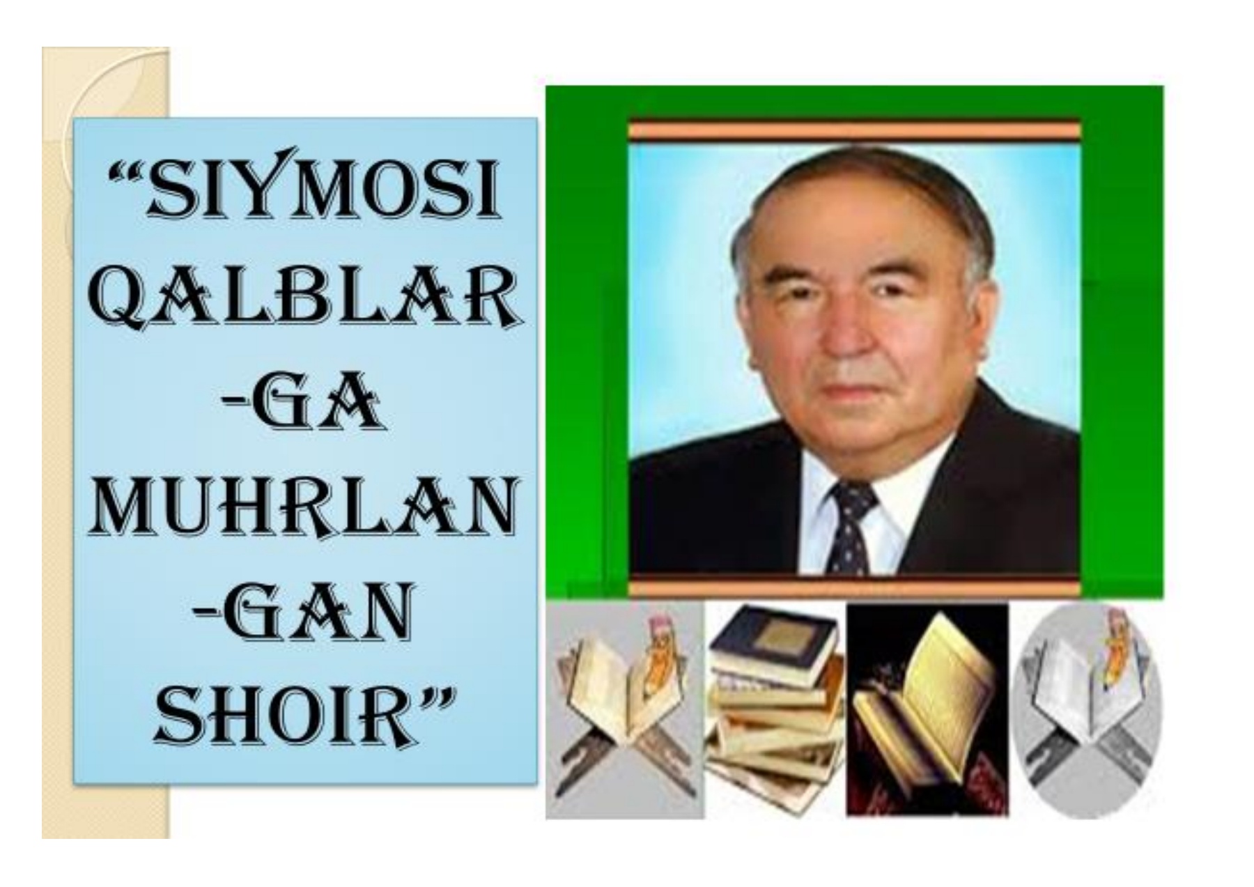 Uning eshagini barmoqlari bilan
