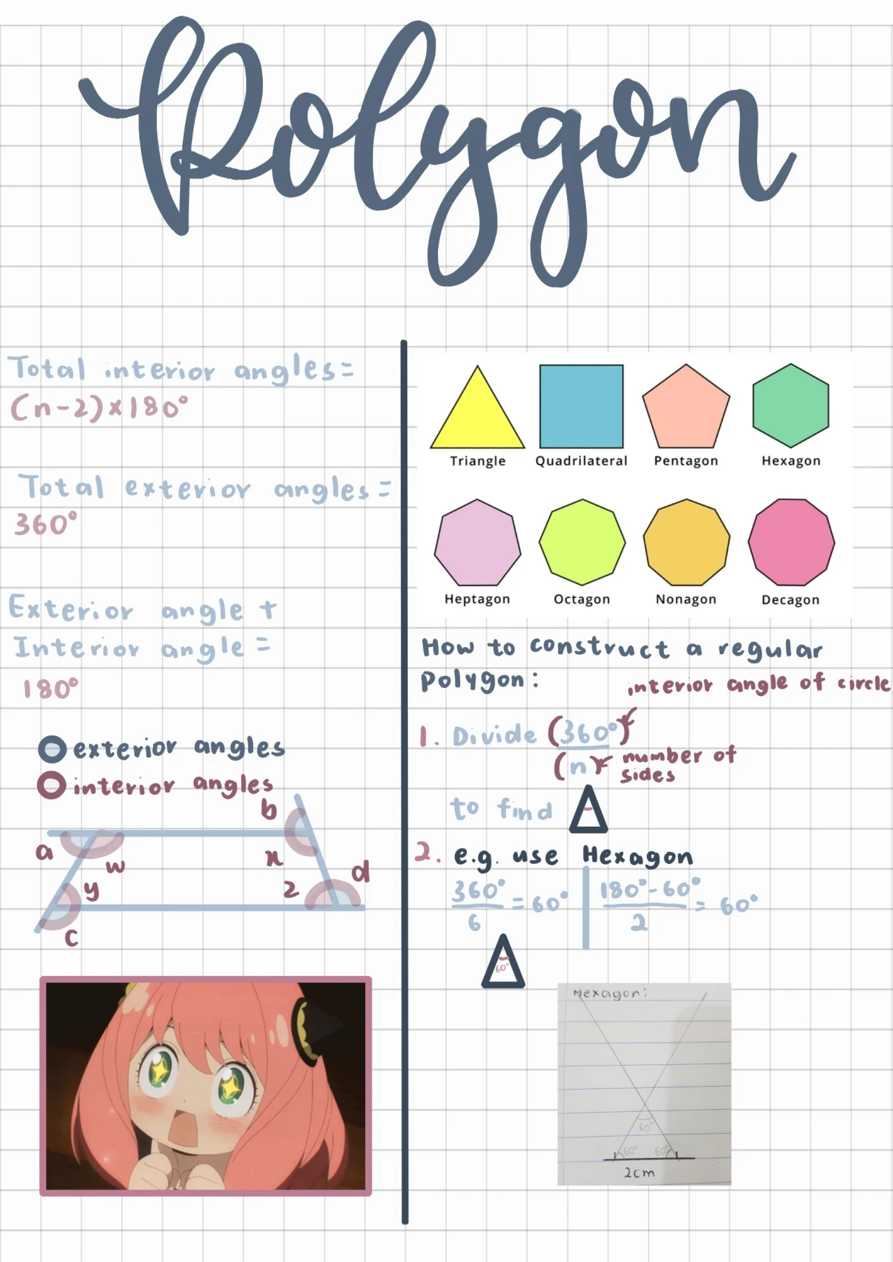 Maths Form 2 - Chapter 4 Polygons (Notes)
