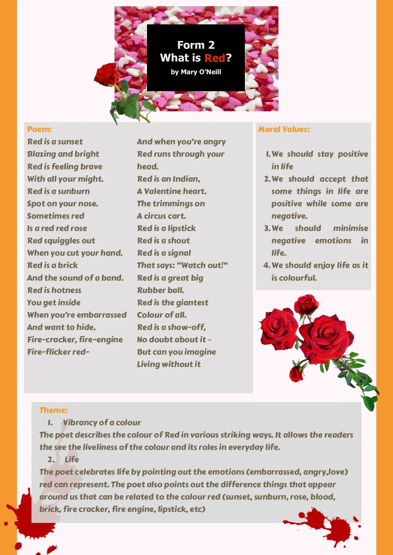 Poem : What is Red