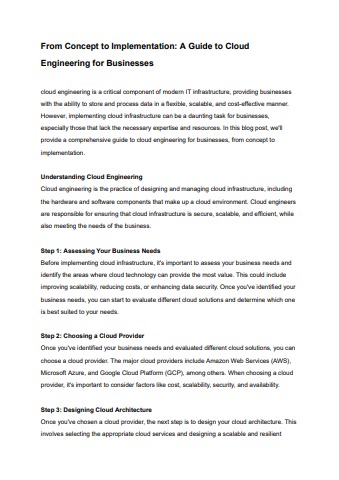 From Concept to Implementation_ A Guide to Cloud Engineering for ...