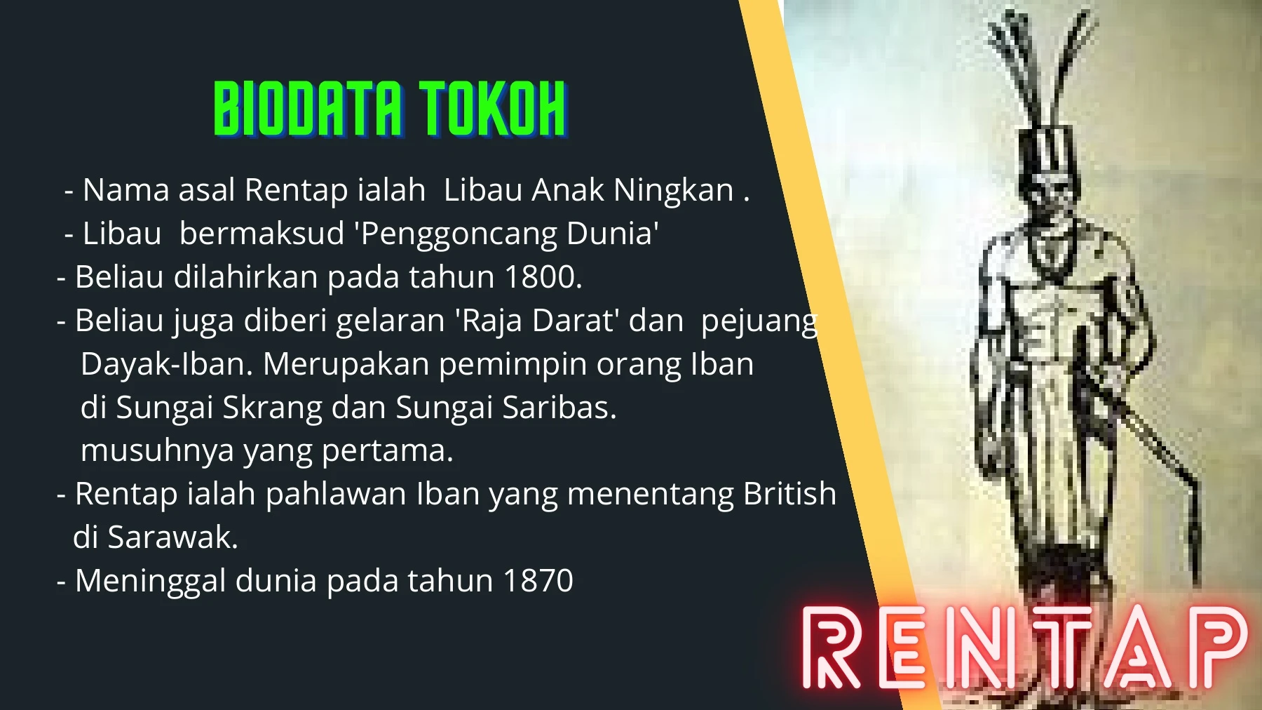 Words Rentap RENTAP
