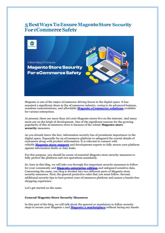 5 Best Ways To Ensure Magento Store Security For e - Agento Support ...