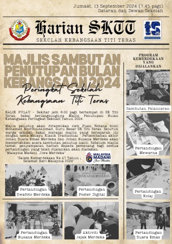 BUKU PROGRAM PENUTUP MERDEKA SKTT 2024 - SK TITI TERAS Flip PDF | AnyFlip