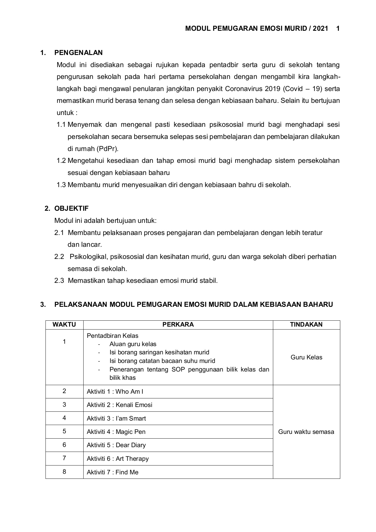 Modul Pemugaran Emosi Murid 2021 Flip Ebook Pages 1 15 Anyflip Anyflip