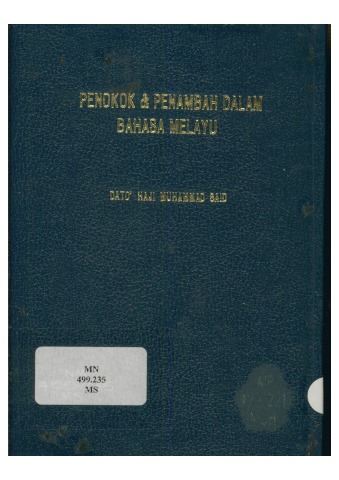 PENOKOK DALAM BAHASA - NORFADZILAH BINTI UYOB (PNM) Flip PDF | AnyFlip