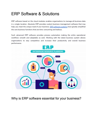 ERP Software & Solutions