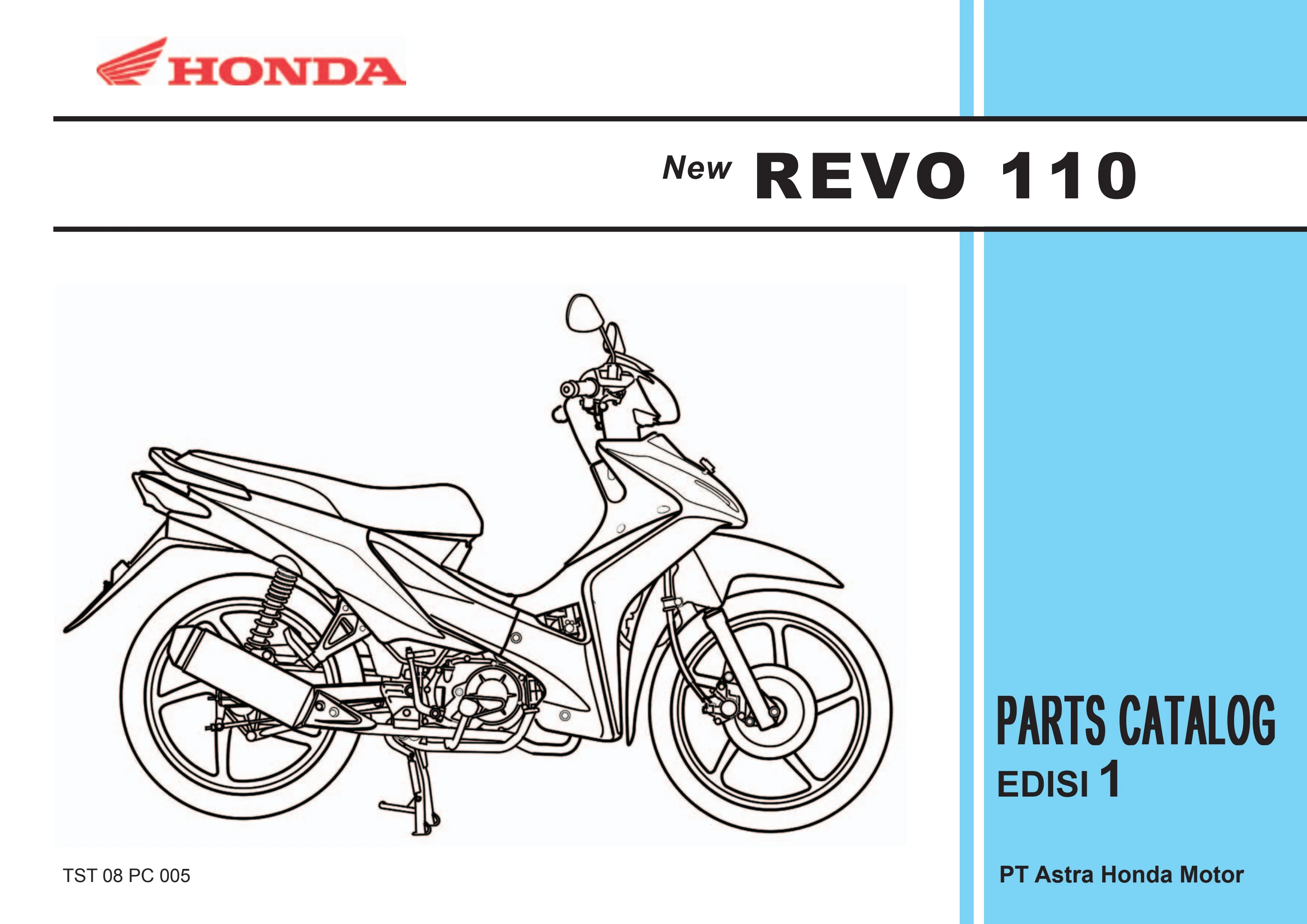 Manual Book Honda Revo 110, image size:2800x1980